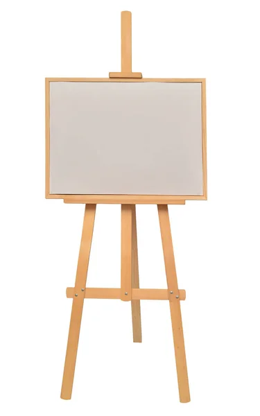 Easel empty for drawing isolated on white fone. Горизонталь — стоковое фото