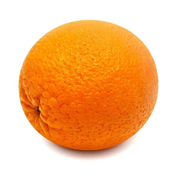 Cały pomarańczowy owoc izolowany na białym tle z klipsem pa — Zdjęcie stockowe