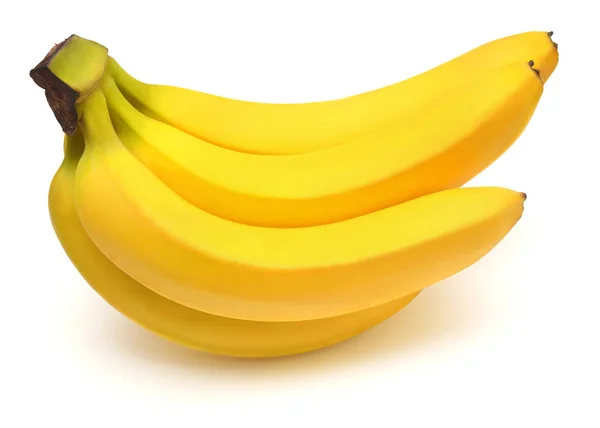 Banaan bos geïsoleerd op witte achtergrond. Bovenaanzicht, vlakke lay — Stockfoto