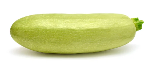 Frisch ein Kürbis Gemüsemark Zucchini ganze isoliert auf whi — Stockfoto