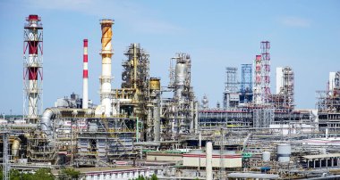 Rusya'nın petrol rafinerisi. ekipman ve hidrokarbon işleme kompleksleri.                               