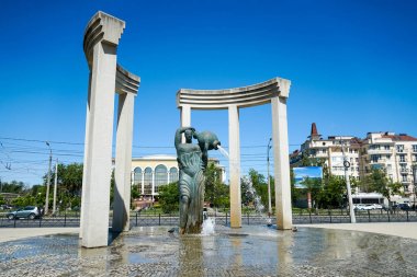 Astrakhan şehrinde Çeşme 