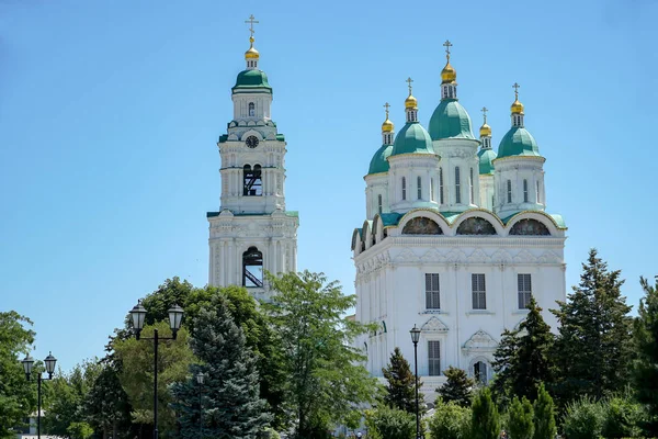 Astrakhan. Kremla Astrachań. Katedra Wniebowzięcia NMP i Prechiste — Zdjęcie stockowe