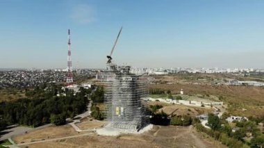 Volgograd, Rusya - 19 Eylül 2019: Volgograd 'da tarihi ve anıtsal kompleks 