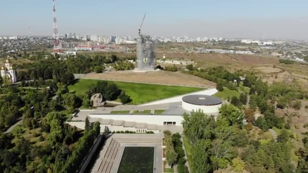 Volgograd Rússia Setembro 2019 Complexo Histórico Memorial Mamaev Kurgan Volgograd — Vídeo de Stock