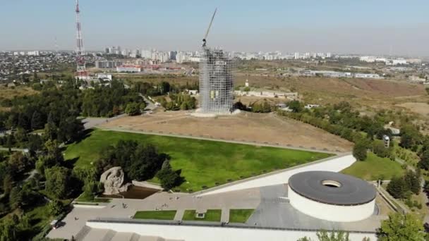 Volgogrado Rusia Septiembre 2019 Complejo Histórico Conmemorativo Mamaev Kurgan Volgogrado — Vídeos de Stock