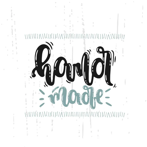 Vector Hand Getekende Illustratie Belettering Met Hand Gemaakt Idee Voor — Stockvector