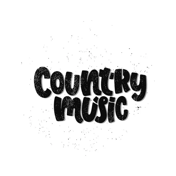 Çizilen Illüstrasyon Vektör Ver Yazı Ifadeler Country Müzik Festivali Fikir — Stok Vektör