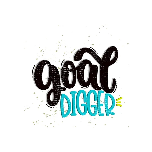 Goal digger poster — Stock Vector