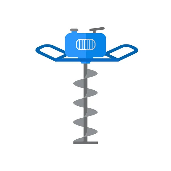Perforar el vector de perforación icono plano. Herramienta de disco eléctrico — Archivo Imágenes Vectoriales