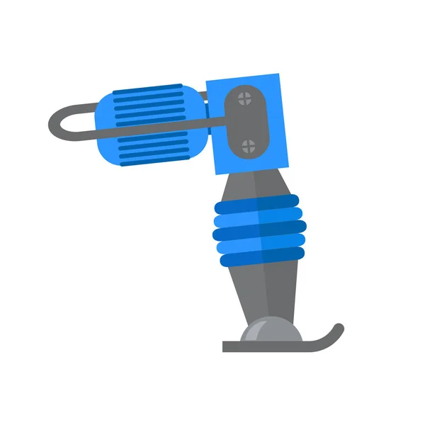 Titreşimli Plaka Kompaktörler vektör düz simgesi. Rammer.