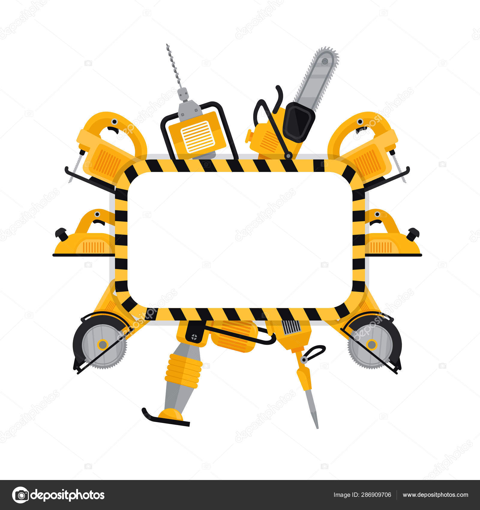 Construction Tools Border Clip Art