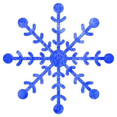 Snowfloke suluboya el boyalı illüstrasyon.