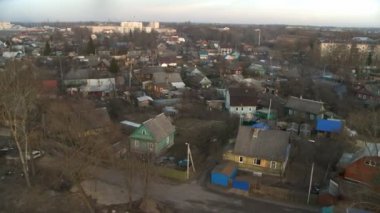 İlkbaharda dachas havadan görünümü