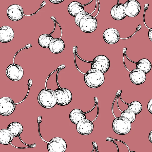 Kiraz çileğiyle kusursuz desen