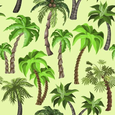 Tropik bitkiler ile Seamless Modeli