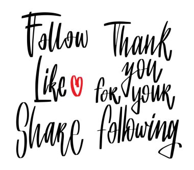 ve çizilmiş yazı Gibi Paylaş izleyin Tasarımınız için aşağıdaki için teşekkür ederiz