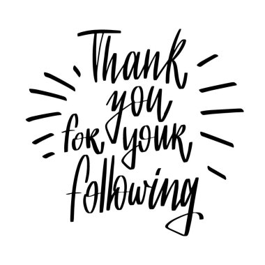 Elle çizilmiş yazı tasarımınız için aşağıdaki için teşekkür ederiz