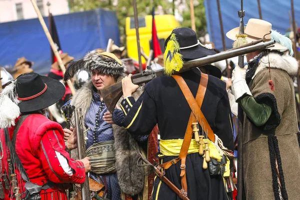 Kamianets Podilsky Ukraine Medieval Festival Terra Heroes Kamyanets Podilskyi Levande — Stockfoto