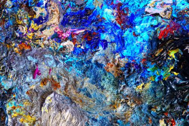 Çadır bezi ve arkaplan üzerindeki soyut yağlı boya dokusu