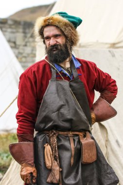 Kamianets-Podilsky, Ukrayna.5 Ağustos 2007.Ortaçağ festivali 