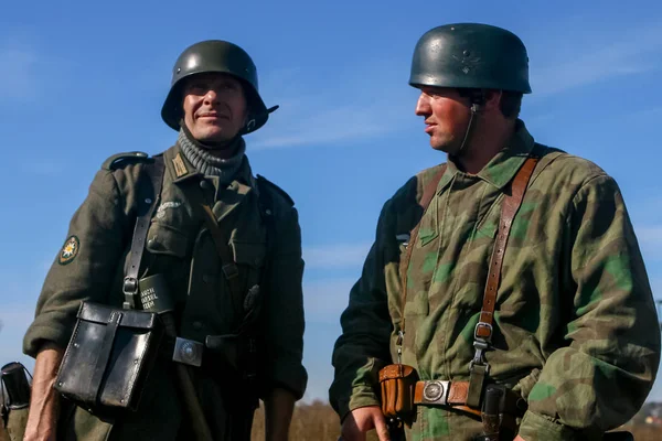 2019年8月24日，乌克兰基辅：德国士兵。历史回顾 — 图库照片