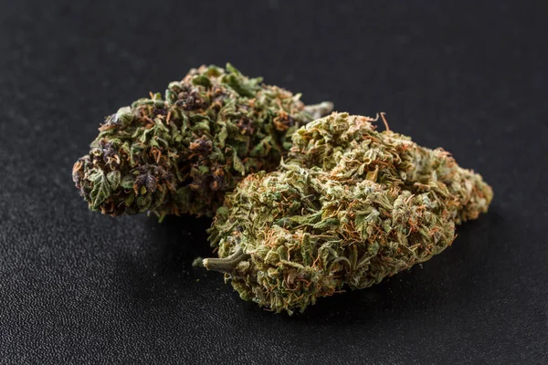 Brotes Marihuana Medicinal Cepa Marihuana Recreativa Cepa Cannabis Menú Dispensario — Foto de Stock