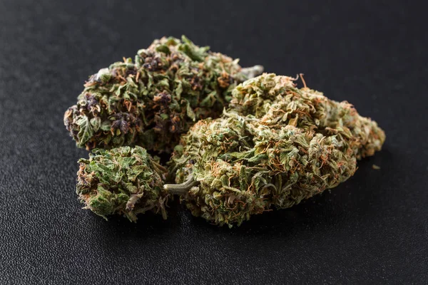 Flor Marijuana Medicinal Estirpe Marijuana Recreativa Estirpe Cannabis Menu Dispensário — Fotografia de Stock