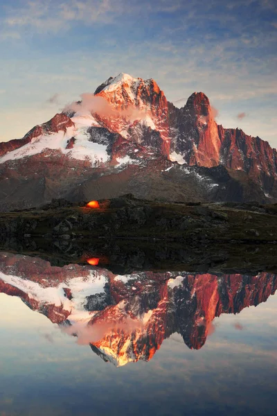 Crystal Lakes Chamonix en los Alpes — Foto de Stock