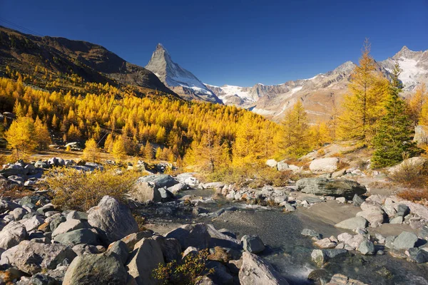 Fall Slopes Resort Zarmatt Local Landmark Bright Beautiful Landscape Famous — Stock Photo, Image