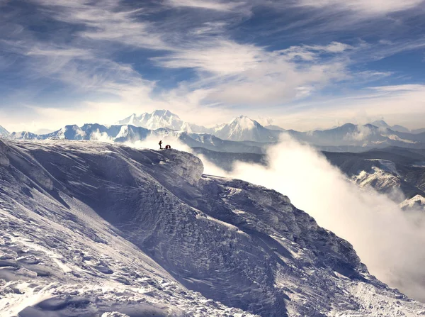 Esquadrão Resgate Alpinistas Europeus Está Treinando Para Resgatar Vítimas Rochas — Fotografia de Stock