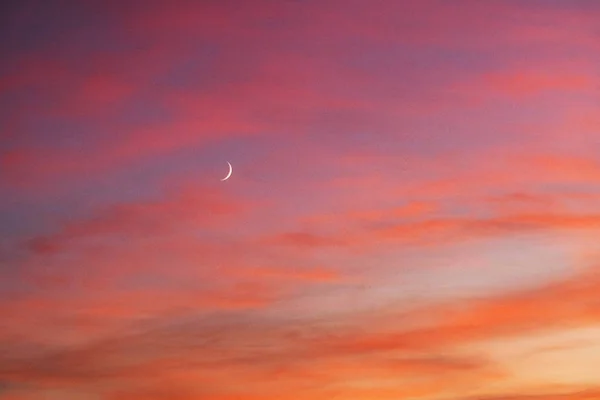 Zachód Wschód Słońca Pięknej Czerwonej Chmury Tym Samym Czasie Wschodu — Zdjęcie stockowe