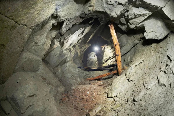 Rock Massifs Alpine Peaks Small Caves Were Used Germans Austrians — Stock Photo, Image