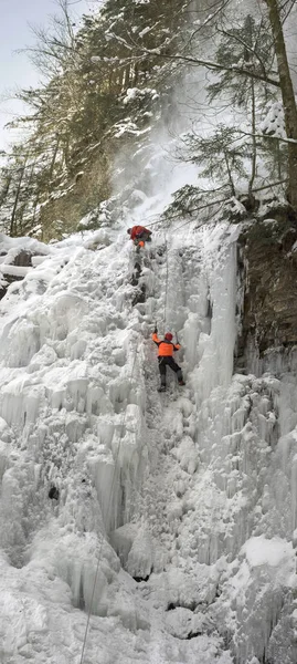 Çığ Sporcu Eğitim Manyava Ukrayna Sefer Buzula Tırmanma Alps Için — Stok fotoğraf