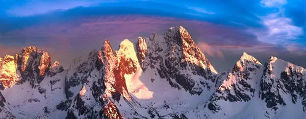 Tatras de inverno na Europa Oriental — Fotografia de Stock