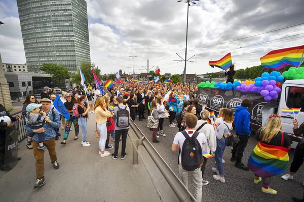 Pochod rovnosti a tolerance pro LGBT lidi v Evropě. — Stock fotografie
