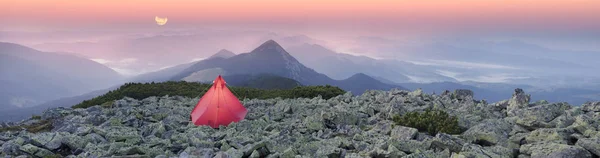 Tält Alpine Starry Night — Stockfoto