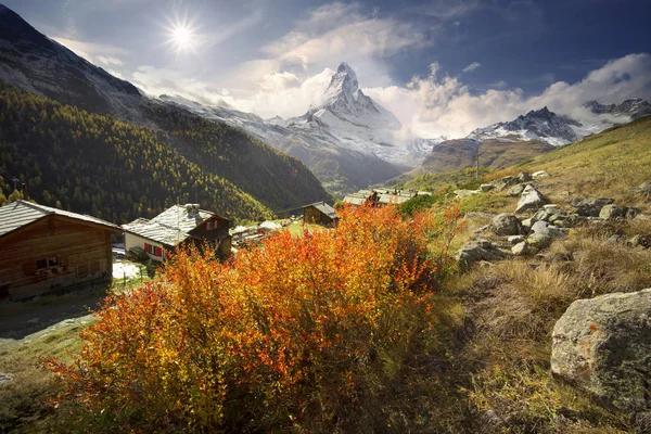 Matterhorn και το φθινόπωρο — Φωτογραφία Αρχείου