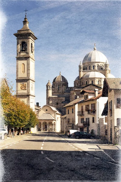 Italian Temple Architecture Provincial Small Town Quiet Calm Life Has — Stock Photo, Image