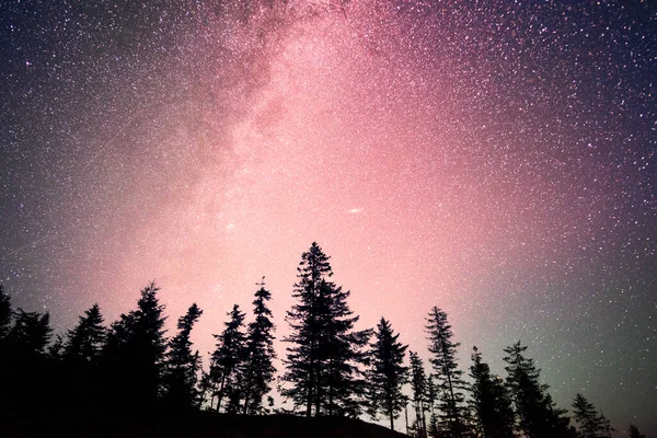 Dans Ciel Montagneux Clair Cordillère États Unis Étoiles Nébuleuses Voie — Photo