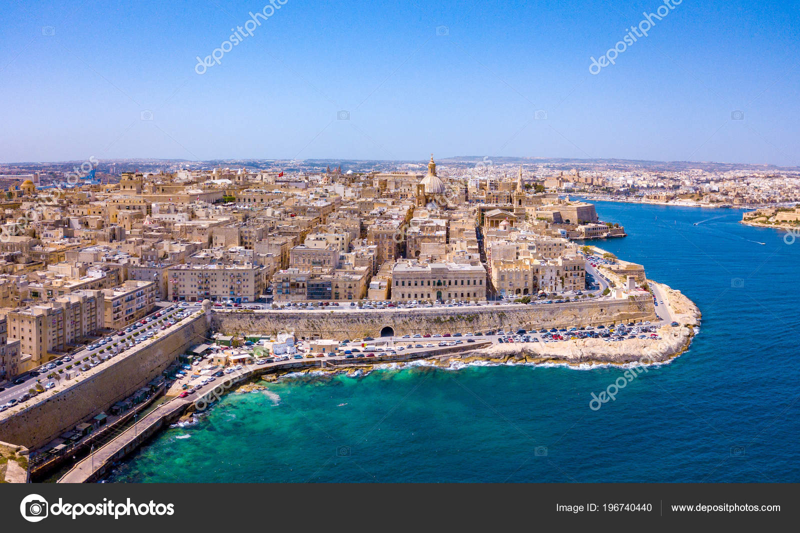 Antiga Capital Valletta Malta Ilha País Europa Mar Mediterrâneo — Stock
