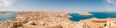 Eski başkenti Valletta Malta. Akdeniz Avrupa ülkesi Adası