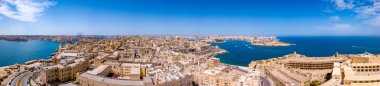 Eski başkenti Valletta Malta. Akdeniz Avrupa ülkesi Adası