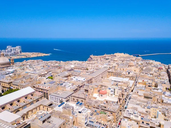 Вид Воздуха Старый Город Валлетта Мальте — стоковое фото