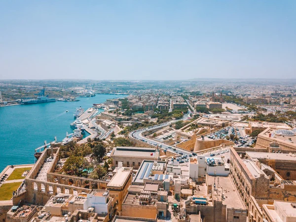 Antiga Capital Valletta Malta Ilha País Europa Mar Mediterrâneo — Fotografia de Stock