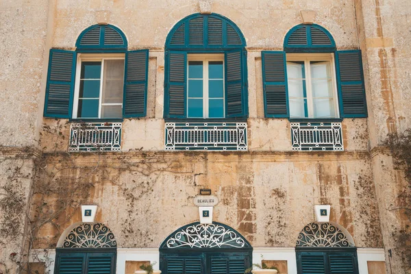 Όμορφη Αρχιτεκτονική Από Την Παλιά Πόλη Της Mdina Στη Μάλτα — Φωτογραφία Αρχείου