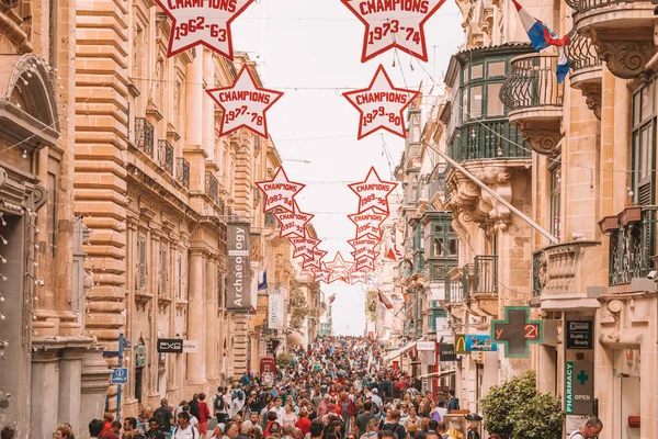 Valletta Malta Mai 2018 Enge Gassen Der Alten Von Valletta — Stockfoto