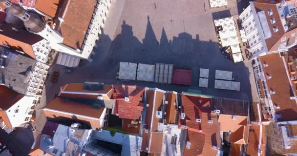 놀라운 대성당 주황색 지붕으로 둘러싸인 — 비디오