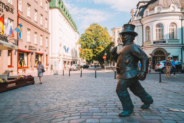 2018 Június Tallinn Észtország Tallinn Óvárosában Szűk Utcák Középkori Épületek — Stock Fotó