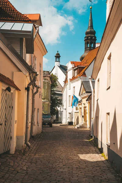 Ιουνίου 2018 Ταλίν Εσθονία Παλιά Πόλη Του Ταλίν Στενά Δρομάκια — Φωτογραφία Αρχείου